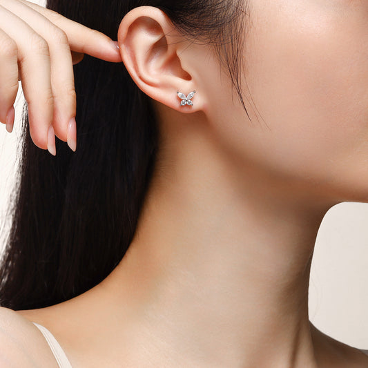 2.5mm Moissanite Earrings S925 Silver