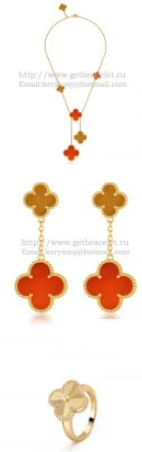 202527149 Magic Alhambra Necklace and Earrings and Vintage Alhambra Ring