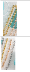 2026060501 Thin Link Necklace and Bracelet Yellow Gold