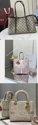 202539816 GG Small Tote Bag and CD Tote Bag and D-Lite Oblique Embroidery Bag