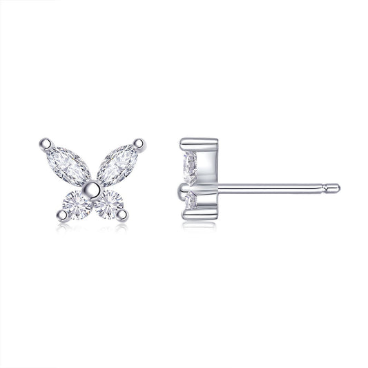 2.5mm Moissanite Earrings S925 Silver