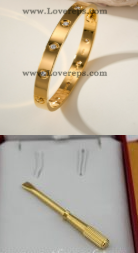 202524047 Love Bracelet with 10 Diamonds and Screwdriver