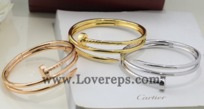 202525474 Nail Double Bracelet White Gold