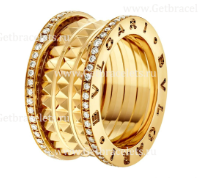 202527159 Rock 4-Band Ring in Gold